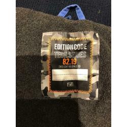 Boys blue jacket with thin fleece lining