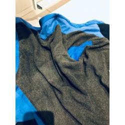 Boys blue jacket with thin fleece lining