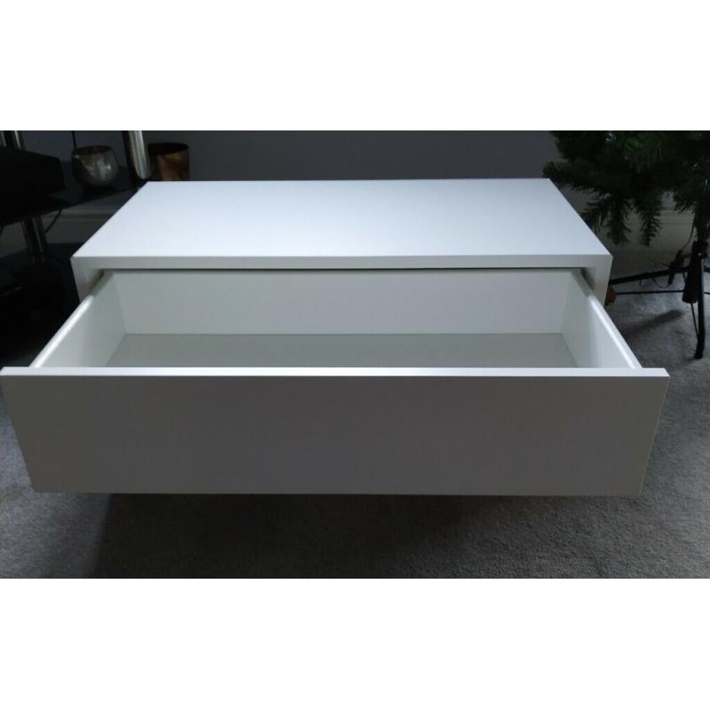 Eket white cabinet with 2 drawers