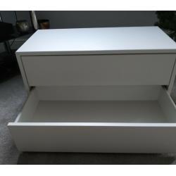 Eket white cabinet with 2 drawers