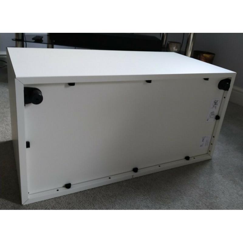 Eket white cabinet with 2 drawers