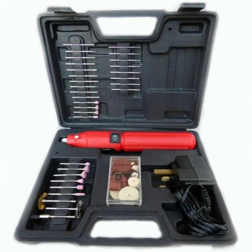 Cordless Dremel Type Hobby Rotary Mini Tool Drill + Case + 60 Accessories