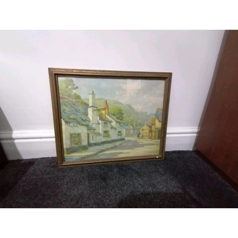 "By the Quay" E. W. Haslehust 1866-1949 signed watercolour painting.