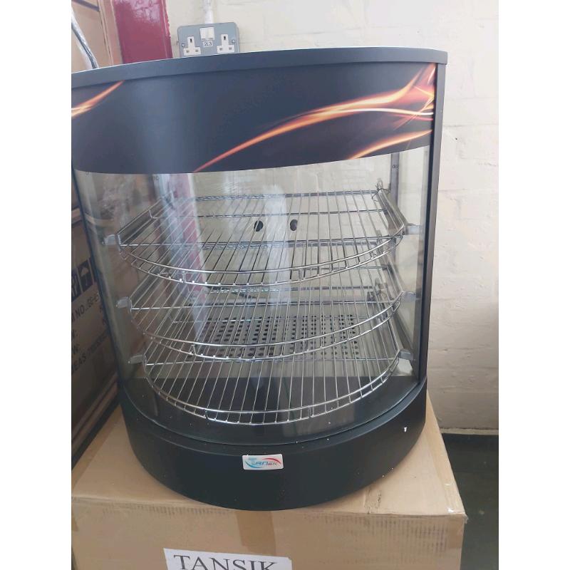 Large up to 16 "pizza warming display cabinet