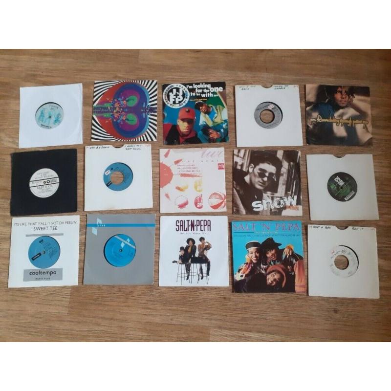 55 x rap hip hop singles tribe called quest / kid n play / kurtis blow / salt n pepa / de la soul