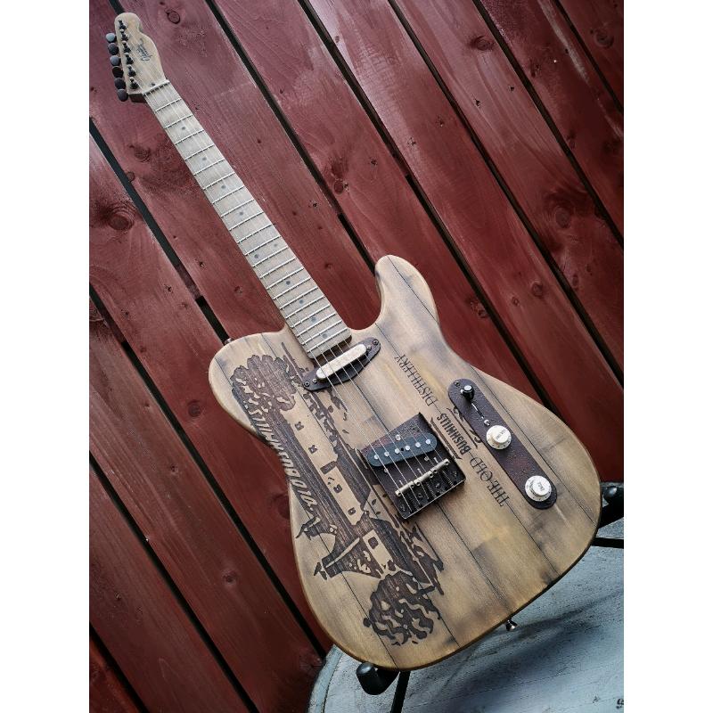 Hanlon Custom Guitars Old Oak Telecaster Guitar