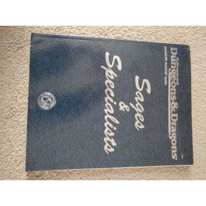 Dungeons and Dragons - Sages and Specialists Handbook