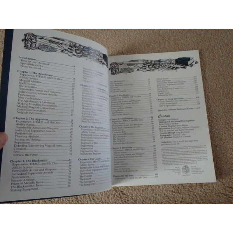 Dungeons and Dragons - Sages and Specialists Handbook