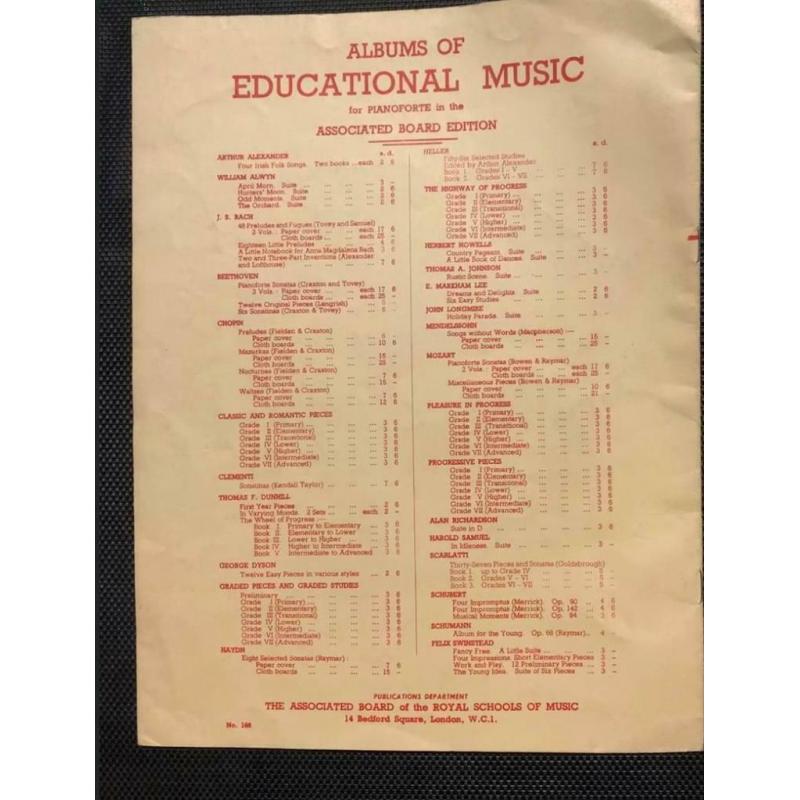 Royal School Of Music Scales and Arpeggios Grade III Transitional Vintage Piano