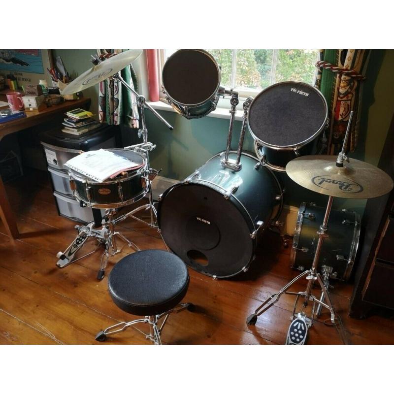 Complete Pearl Drum Set with Vic Firth Covers