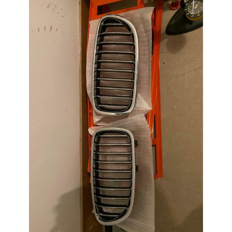 BMW 5 series f10/f11 grilles (chrome)