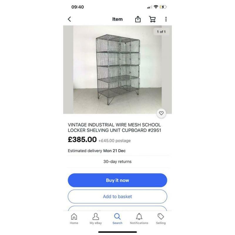 Metal mesh cage locker shoe shelf