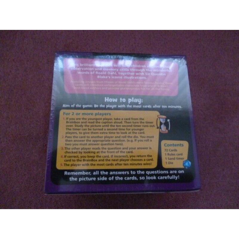 ROALD DAHL BRAIN BOX 7+YEARS *IDEAL XMAS PRESENT*