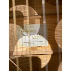 Takomine EG523SC 6 string electro acoustic jumbo guitar in sunburst.