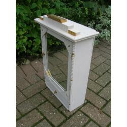 Vintage/antique Wooden Bathroom Mirrored CABINET with Drawer & Shelves (Kent)