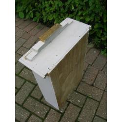 Vintage/antique Wooden Bathroom Mirrored CABINET with Drawer & Shelves (Kent)