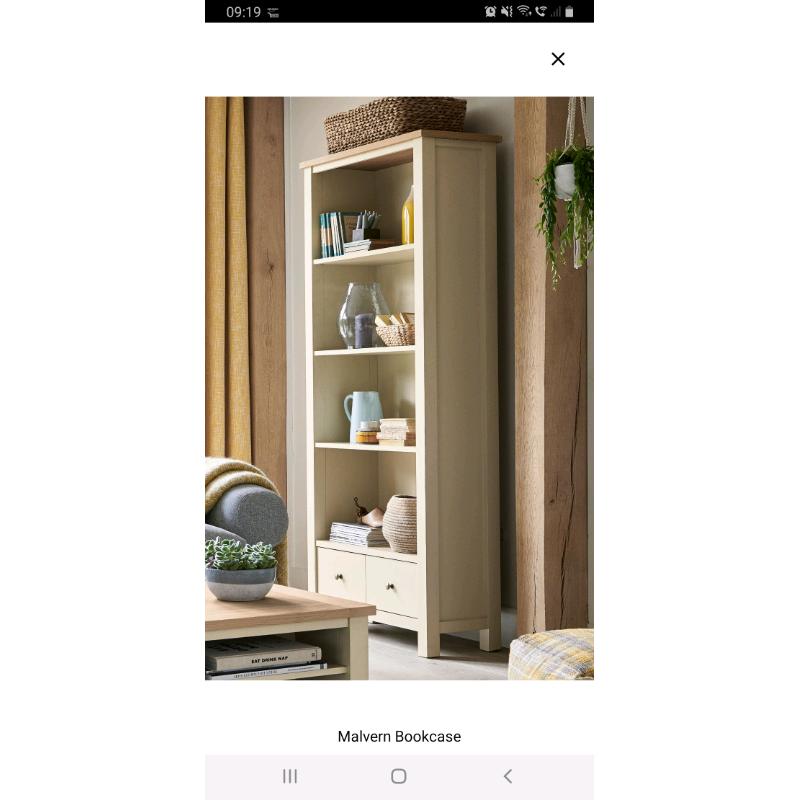 Bookcase - Next Malvern range - Cream