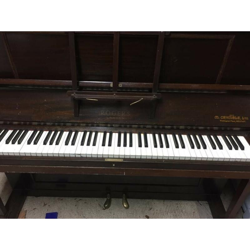 Piano, original English Rogers.