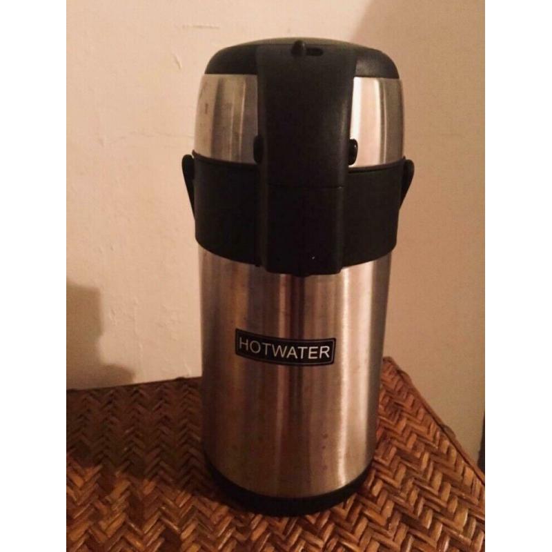 Hot water / coffee pump dispenser for travel or office