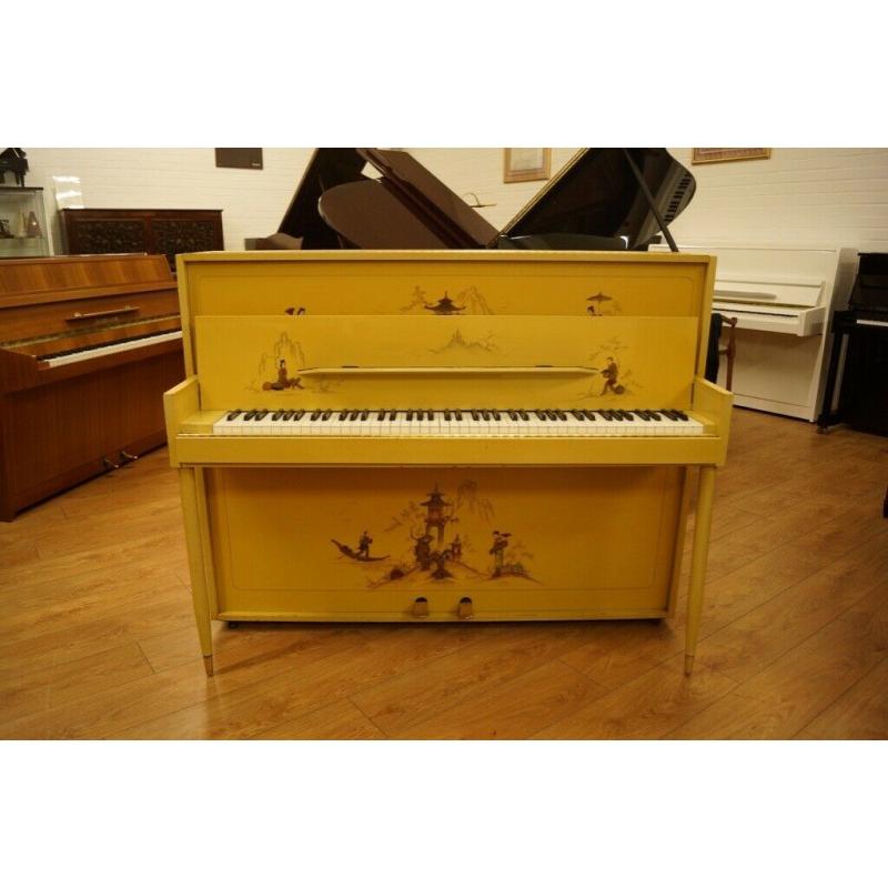 Monington & Weston 'Chinoiserie' upright piano and stool - Tuned & UK delivery available