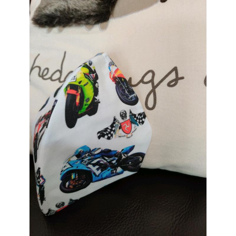 Superbikes Motorbike Isle of Mann TT Bespoke Face Mask