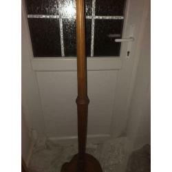 Antique Wooden lamp stand / include lamp shade-