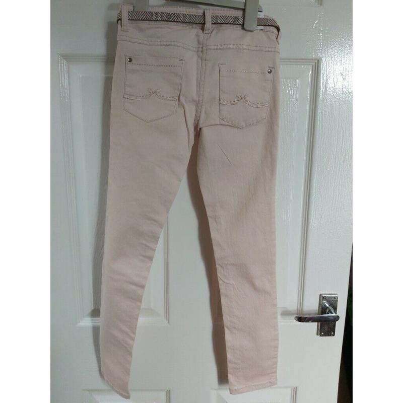 NEXT PINK JEANS AN BELT AGE 9