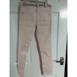NEXT PINK JEANS AN BELT AGE 9