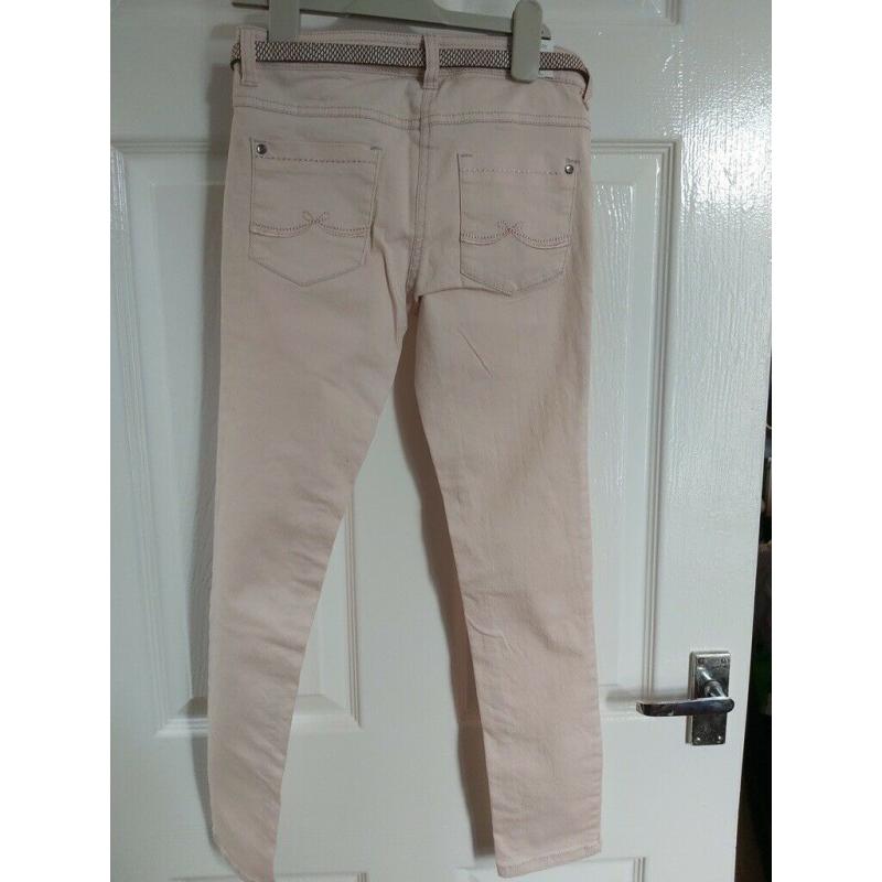NEXT PINK JEANS AN BELT AGE 9