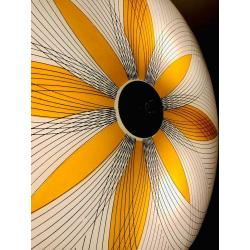 1960?s Square Glass Ceiling Light