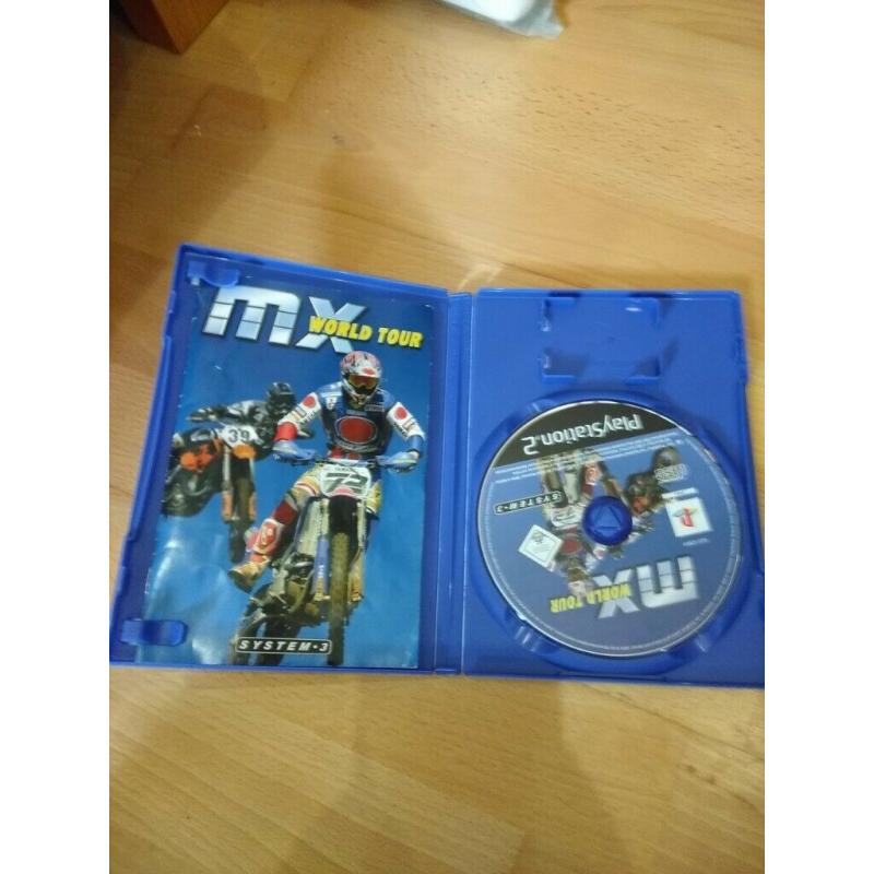 Playstation2 games - Air Ranger rescue Helicopter and MX World Tour