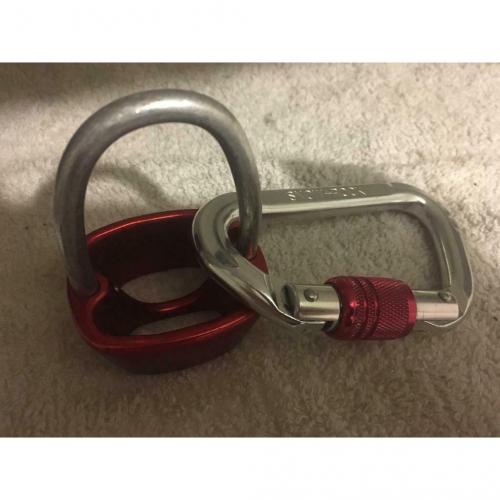 Carabiner snow and rock