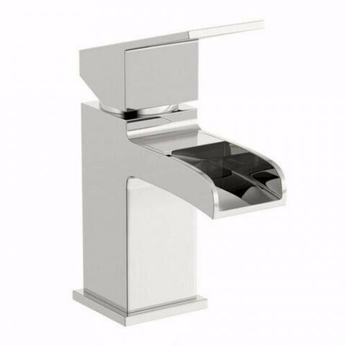 Brand new & still boxed waterfall basin mixer tap, solid brass + high quality chrome plated finish