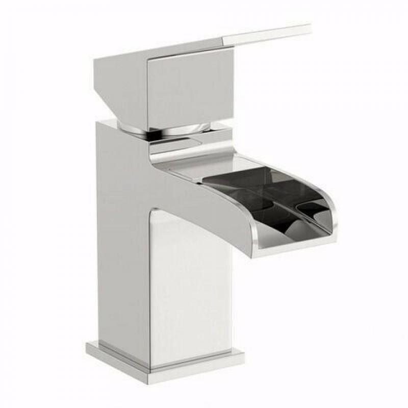 Brand new & still boxed waterfall basin mixer tap, solid brass + high quality chrome plated finish