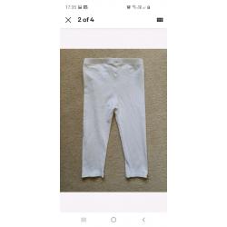 Ted Baker Girls White Leggings 12 to 18 Months