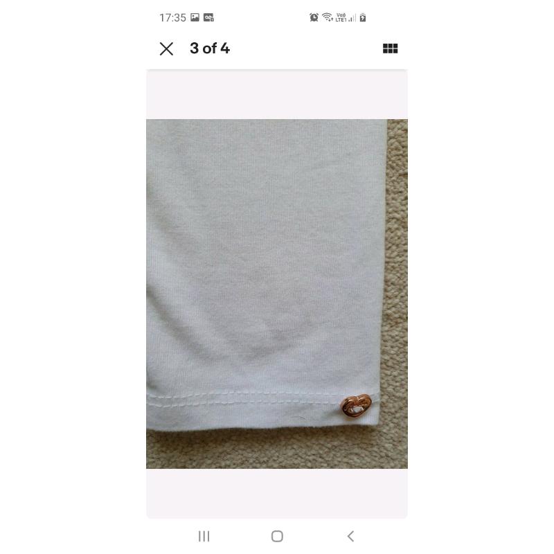 Ted Baker Girls White Leggings 12 to 18 Months