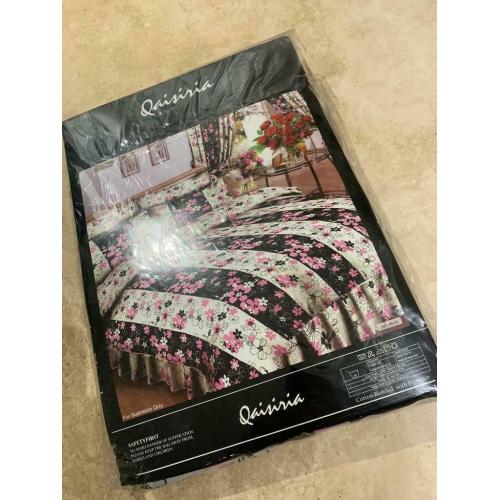 **SALE** Black And pink Flower double duvet set - Brand New - XMAS Gift