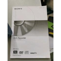 Sony Dvd recorder