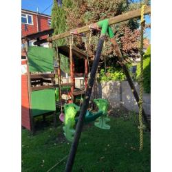 Swings and slide