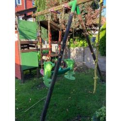 Swings and slide