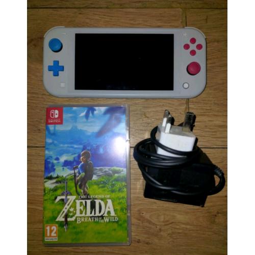 Nintendo switch lite (zacian & zamazenta ) with legend of zelda botw