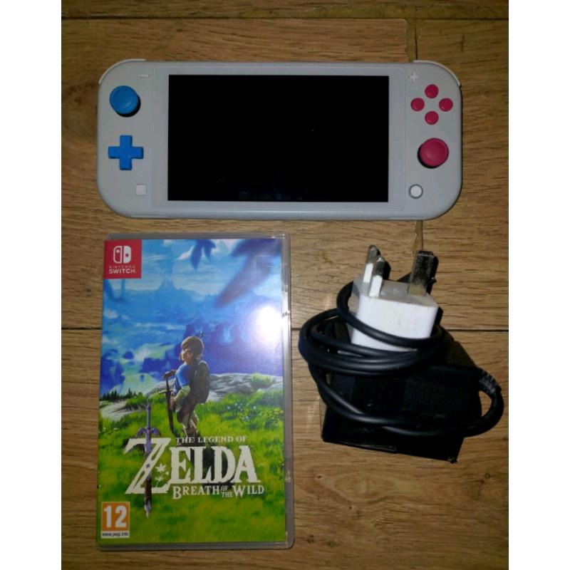 Nintendo switch lite (zacian & zamazenta ) with legend of zelda botw