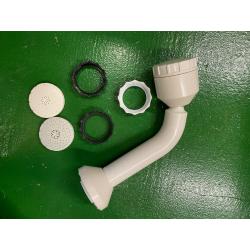 Mira shower head fixed with fittings