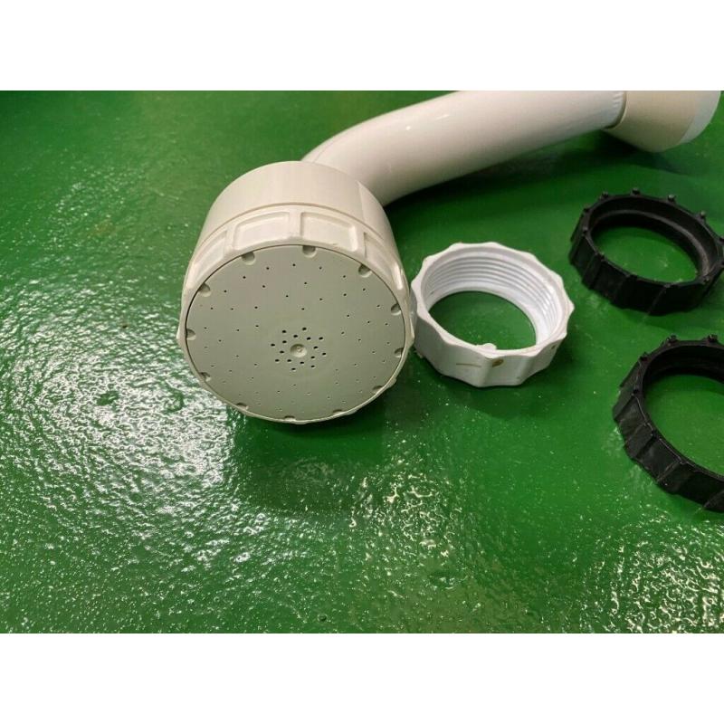 Mira shower head fixed with fittings