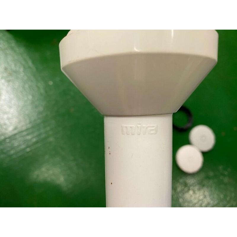 Mira shower head fixed with fittings