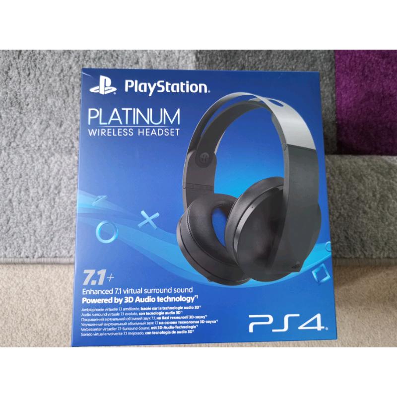 Sony Offical PlayStation 4 (PS4) Platinum Wireless Headset