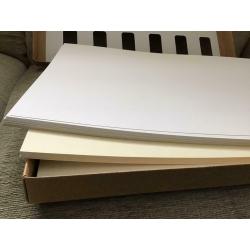 PAPERMILL DIRECT - Box of A3 CARD - 88 sheets of Hammered & Linen quality card