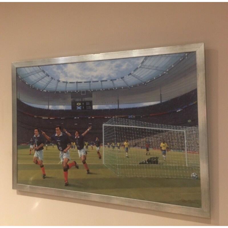 The Pen , Scotland V Brasil 1998 painting .
