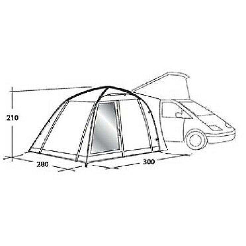 Drive Away Awning Daytona Outwell (Tent + carpet + Footprint)