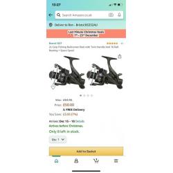 Ngt 9ft stalker rods and ngt baitrunner reels